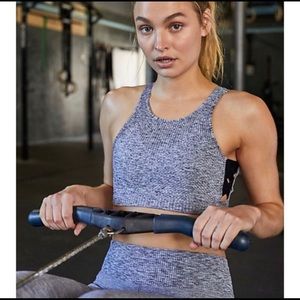 Free People The Edge Crop Bra Gray Size M/L